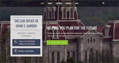 Desktop Screenshot of markhardenlaw.com
