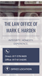 Mobile Screenshot of markhardenlaw.com